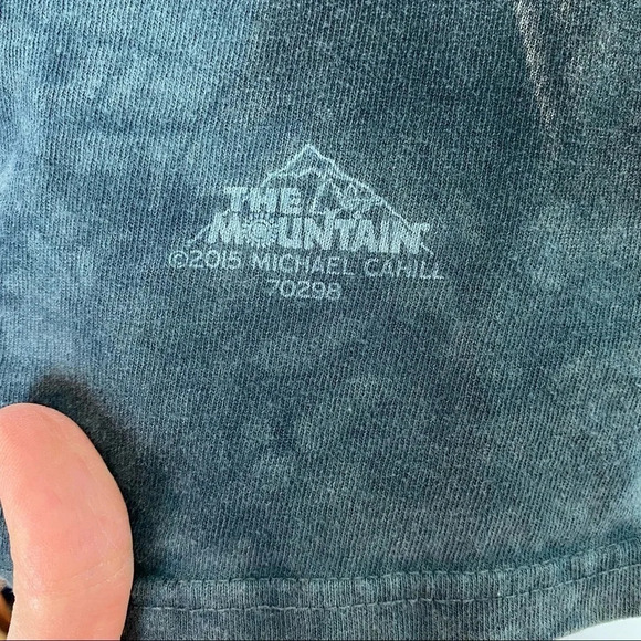 The Mountain Tshirt Medium Nevada Saloon Western Costume Print Tie Dye Tee Black - Picture 7 of 9